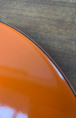 Mid-Century Space Age Orange Plastic Tray, 1960s-UAH-1824283