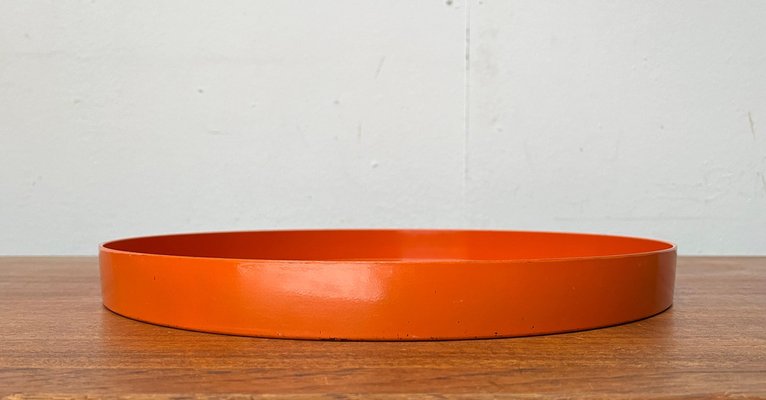 Mid-Century Space Age Orange Plastic Tray, 1960s-UAH-1824283