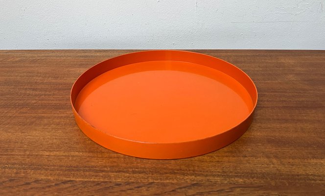 Mid-Century Space Age Orange Plastic Tray, 1960s-UAH-1824283