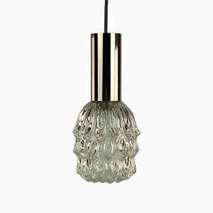 Mid-Century Space Age Pendant Lamp in Chrome & Bubble Glass-EJL-1140323