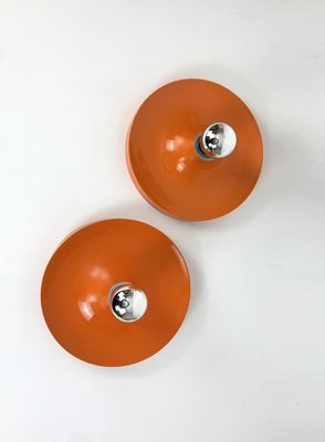 Mid-Century Space Age Wall Disc Light from Teka, Germany, 1960s, Set of 2-ZM-1718646