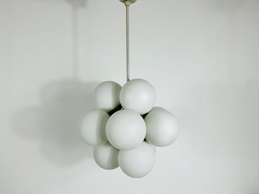 Mid-Century Space Age White Atomic Pendant from Kaiser, Germany, 1960s-PUK-1317208