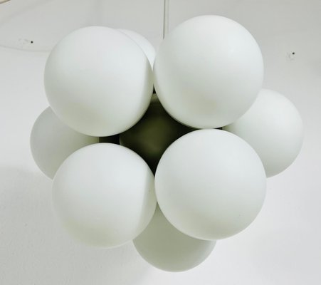 Mid-Century Space Age White Atomic Pendant from Kaiser, Germany, 1960s-PUK-1317208