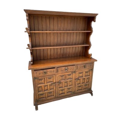 Mid-Century Spanish Cupboard with Drawers and Shelves-TCS-1794516