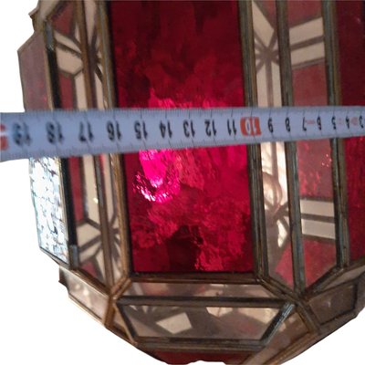 Mid-Century Spanish Red Glass Sconces, Set of 2-TCS-1173689