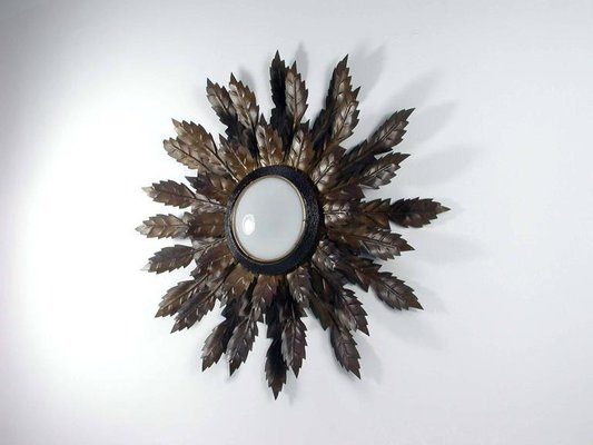 Mid-Century Spanish Sunburst Sconce, 1950s-OE-897864