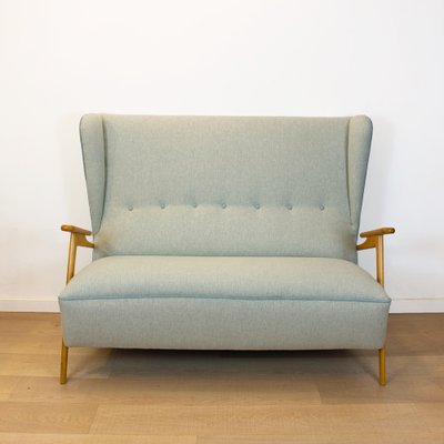 Mid-Century Spanish Two-Seater Sofa, 1950s-CQZ-1334813