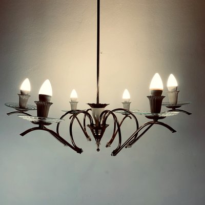 Mid-Century Spider Chandelier by Pietro Chiesa for Fontana Arte, Italy, 1940s-WQC-1059213