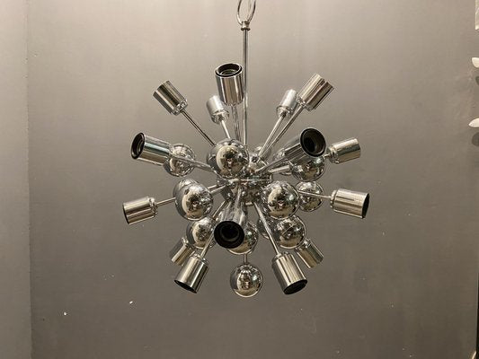 Mid-Century Sputnik Chrome Pendant-JJC-1336830