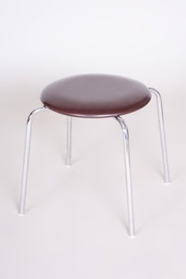 Mid-Century Steel and Leatherette Stools, 1960s, Set of 2-WHY-1071412