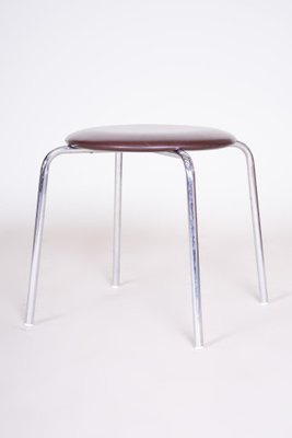 Mid-Century Steel and Leatherette Stools, 1960s, Set of 2-WHY-1071412