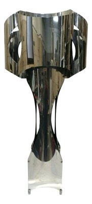 Mid-Century Steel Sculpture Floor Lamp by Francois Monnet for Uginox, 1970s-FIP-770250