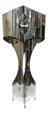 Mid-Century Steel Sculpture Floor Lamp by Francois Monnet for Uginox, 1970s-FIP-770250