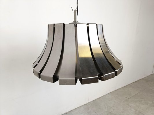 Mid-Century Steel Suspension Lamp by E. Martinelli for Martinelli Luce, 1960-IRH-1820404