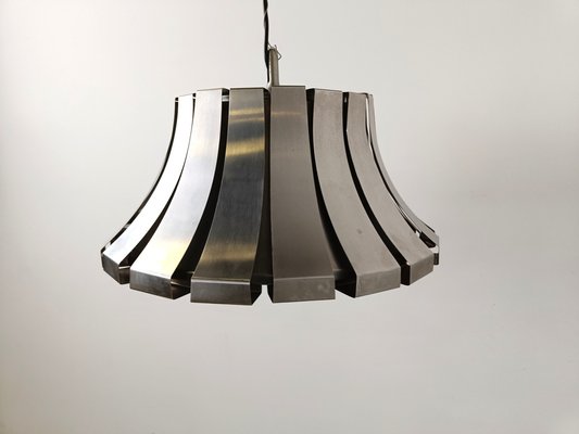 Mid-Century Steel Suspension Lamp by E. Martinelli for Martinelli Luce, 1970s-IRH-1819365