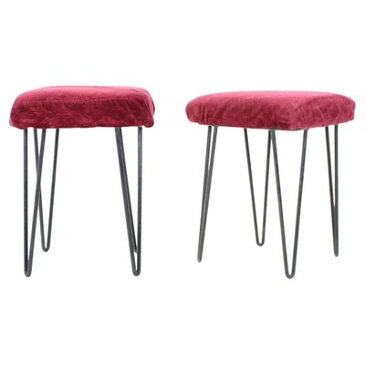 Mid-Century Stools, Czechoslovakia, 1970s, Set of 2-TZ-1364708