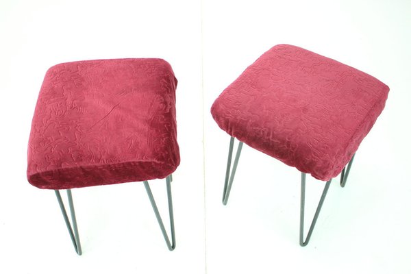 Mid-Century Stools, Czechoslovakia, 1970s, Set of 2-TZ-1364708