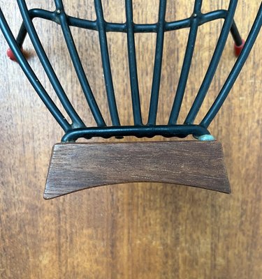 Mid-Century String Fruit Bowl with Teak Handle, 1960s-UAH-1705824