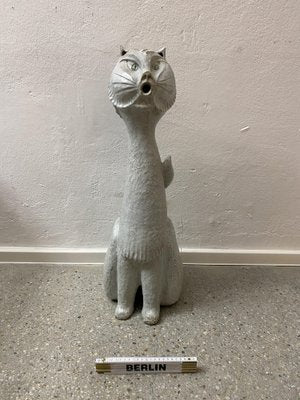 Mid-Century Studio Ceramic Cat Sculpture, 1968-CZ-1772629