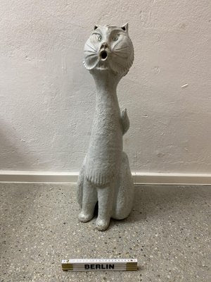 Mid-Century Studio Ceramic Cat Sculpture, 1968-CZ-1772629