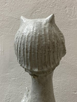 Mid-Century Studio Ceramic Cat Sculpture, 1968-CZ-1772629