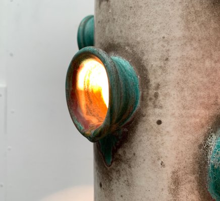 Mid-Century Studio Pottery Ceramic Pendant Lamp from Palette Design, 1960s, Set of 3-UAH-1271250