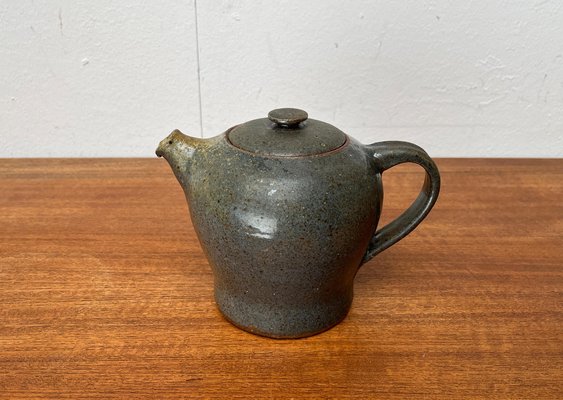 Mid-Century Studio Pottery Teapot from Kirsten Pottery, Ørum, Denmark, 1960s-UAH-1704019