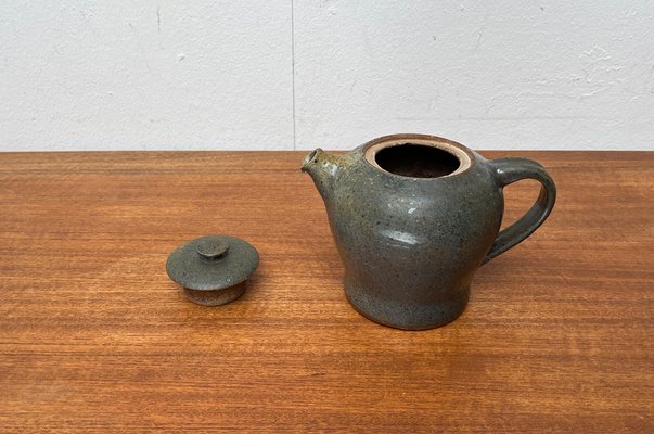 Mid-Century Studio Pottery Teapot from Kirsten Pottery, Ørum, Denmark, 1960s-UAH-1704019