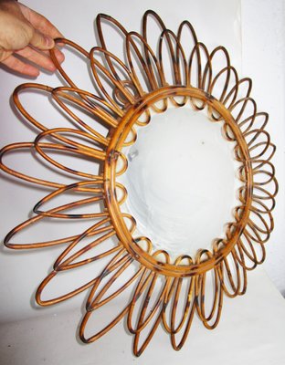 Mid-Century Sunburst Mirror, 1950s-ZVO-566845