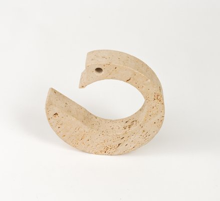 Mid-Century Swan Figure in Travertine from Fratelli Mannelli, Italy, 1970s-LYQ-1757608