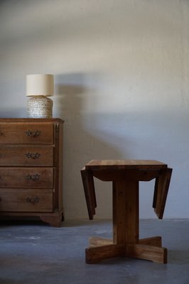 Mid-Century Swedish Asymmetrical Folding Flip Table in Pine, 1950s-MXF-1007409