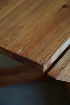 Mid-Century Swedish Asymmetrical Folding Flip Table in Pine, 1950s-MXF-1007409