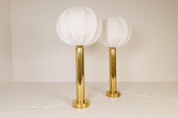 Mid-Century Swedish Brass Table Lamps by Kosta Elarmatur, 1960s, Set of 2-UYK-1076950