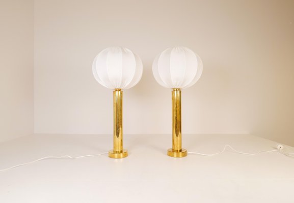 Mid-Century Swedish Brass Table Lamps by Kosta Elarmatur, 1960s, Set of 2-UYK-1076950