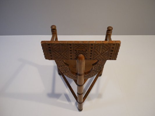 Mid-Century Swedish Carved Monk Chair, 1950s-OGU-683062