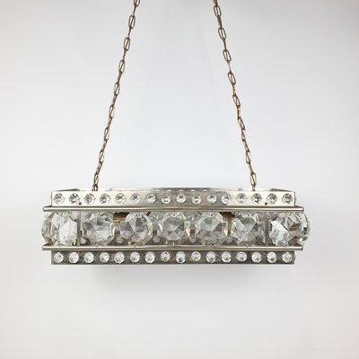 Mid-Century Swedish Crystal Glass Chandelier, 1960s-ZPB-1398472