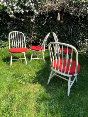 Mid-Century Swedish Dining Chairs by Bengt Åkerblom & Gunnar Eklöf for Akerblom, 1950s, Set of 4-WQJ-1275324