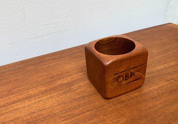 Mid-Century Swedish Former Tabacco Tobak Teak Box Bowl from Sowe Svestad, 1960s-UAH-1334593