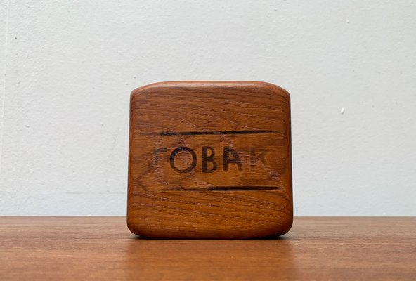 Mid-Century Swedish Former Tabacco Tobak Teak Box Bowl from Sowe Svestad, 1960s-UAH-1334593