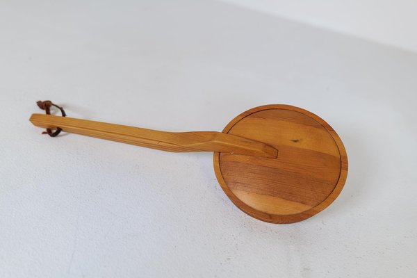 Mid-Century Swedish Hand Mirror in Pine, 1970s-UYK-1194630