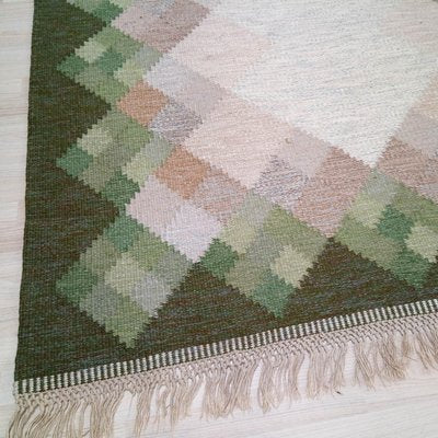 Mid-Century Swedish Kilim Röllakan Rug by Brita Svefors-YGE-596050