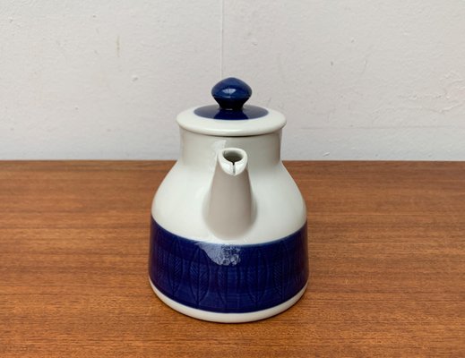 Mid-Century Swedish Koka Blue, Blau, Bla Series Coffee Pot by Hertha Bengtson for Rörstrand, 1950s-UAH-1785445