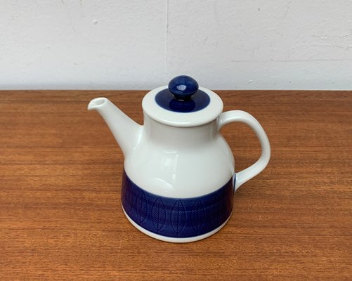 Mid-Century Swedish Koka Blue, Blau, Bla Series Coffee Pot by Hertha Bengtson for Rörstrand, 1950s-UAH-1785445