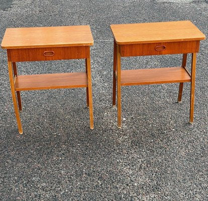 Mid-Century Swedish Modern Teak Nightstands, 1960s, Set of 2-MXB-1239966