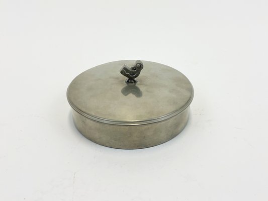 Mid-Century Swedish Pewter Jar by Ystad Tenn-SFW-1177371