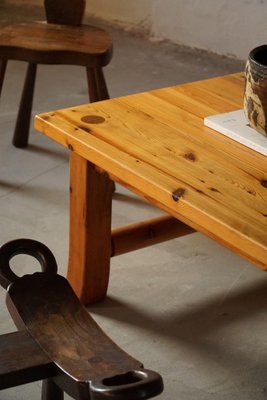 Mid-Century Swedish Rectangular Coffee Table in Pine by Östen Kristiansson, 1960s-MXF-1383268