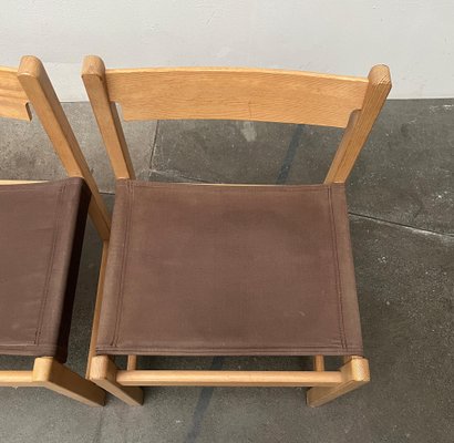 Mid-Century Swedish Safari Chair, 1960s, Set of 3-UAH-1776367