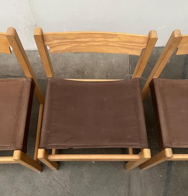 Mid-Century Swedish Safari Chair, 1960s, Set of 3-UAH-1776367