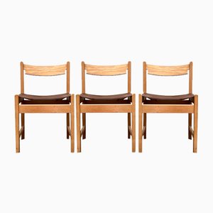 Mid-Century Swedish Safari Chair, 1960s, Set of 3-UAH-1776367