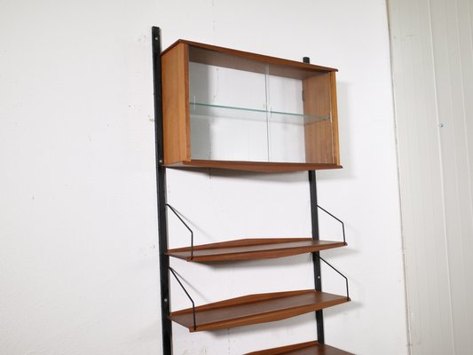 Mid-Century Swedish Shelving System in Rounded Teak, 1960s-LVS-1742661